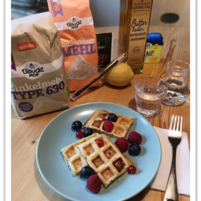 Bananen-Dinkel-Waffeln